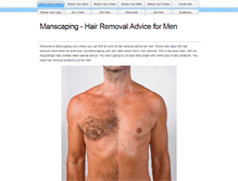 Tablet Screenshot of manscaping.com